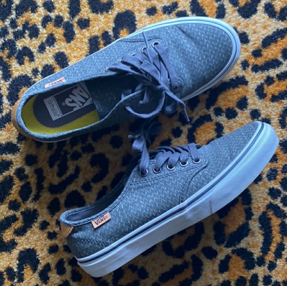 Vans ortholite lace up skate shoe era 59 in pewter womens size 7.5